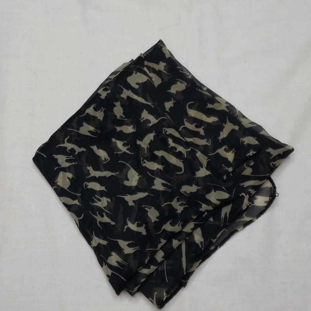 NWOT Black Cat Scarf